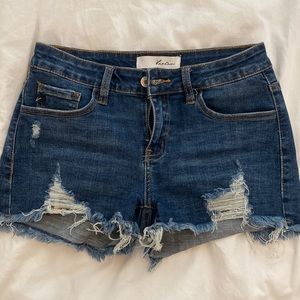 Short denim shorts